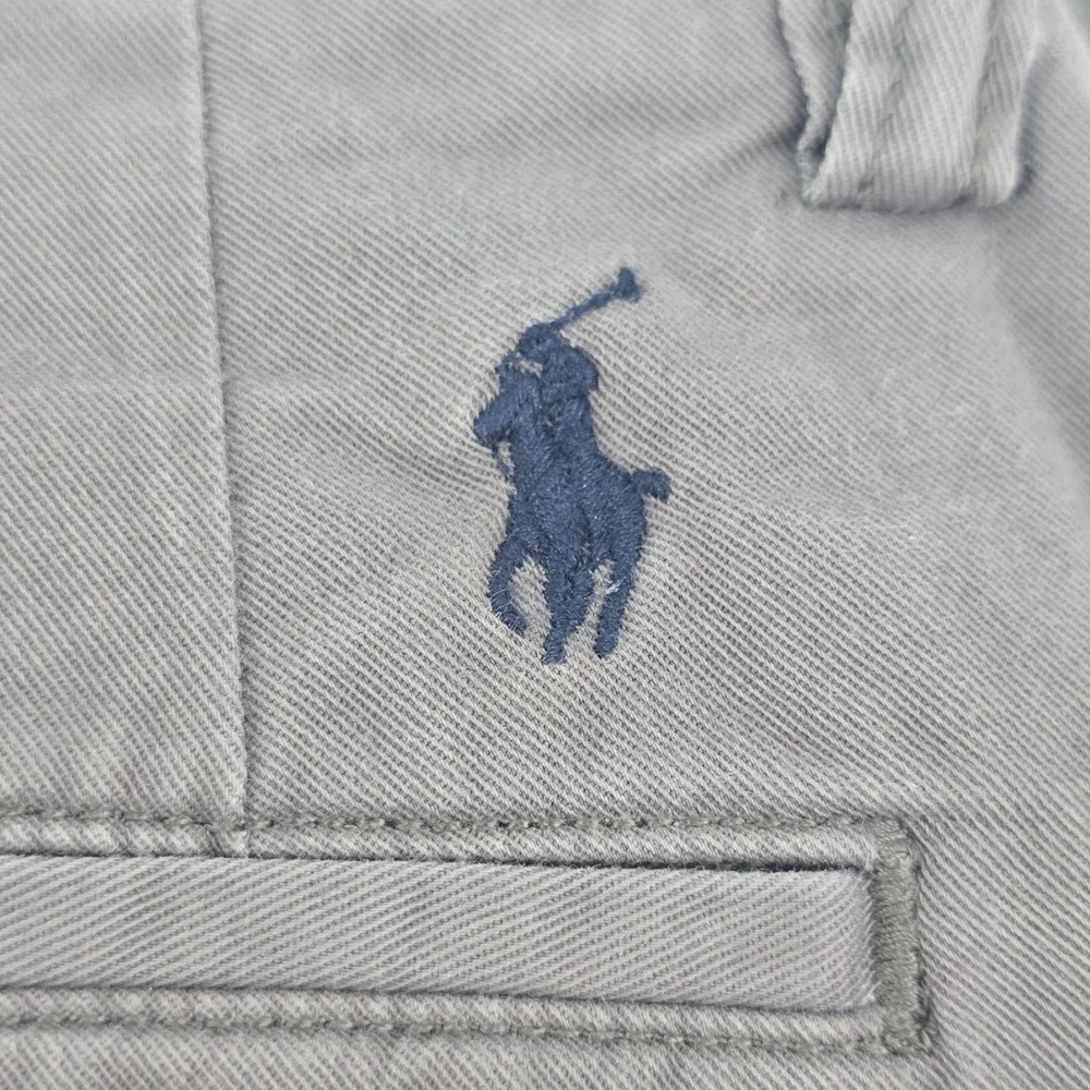 Polo Ralph Lauren Chinos Mens 32/32 Gray Stretch Straight Fit Cotton Pants
